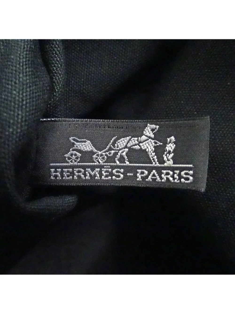 Hermes Tote Troca Horizontal MM Canvas Black